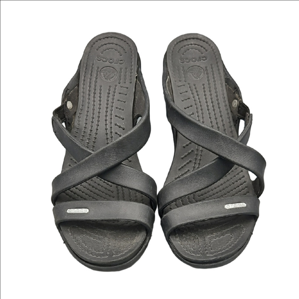Crocs Women's Black Sandals Size 9